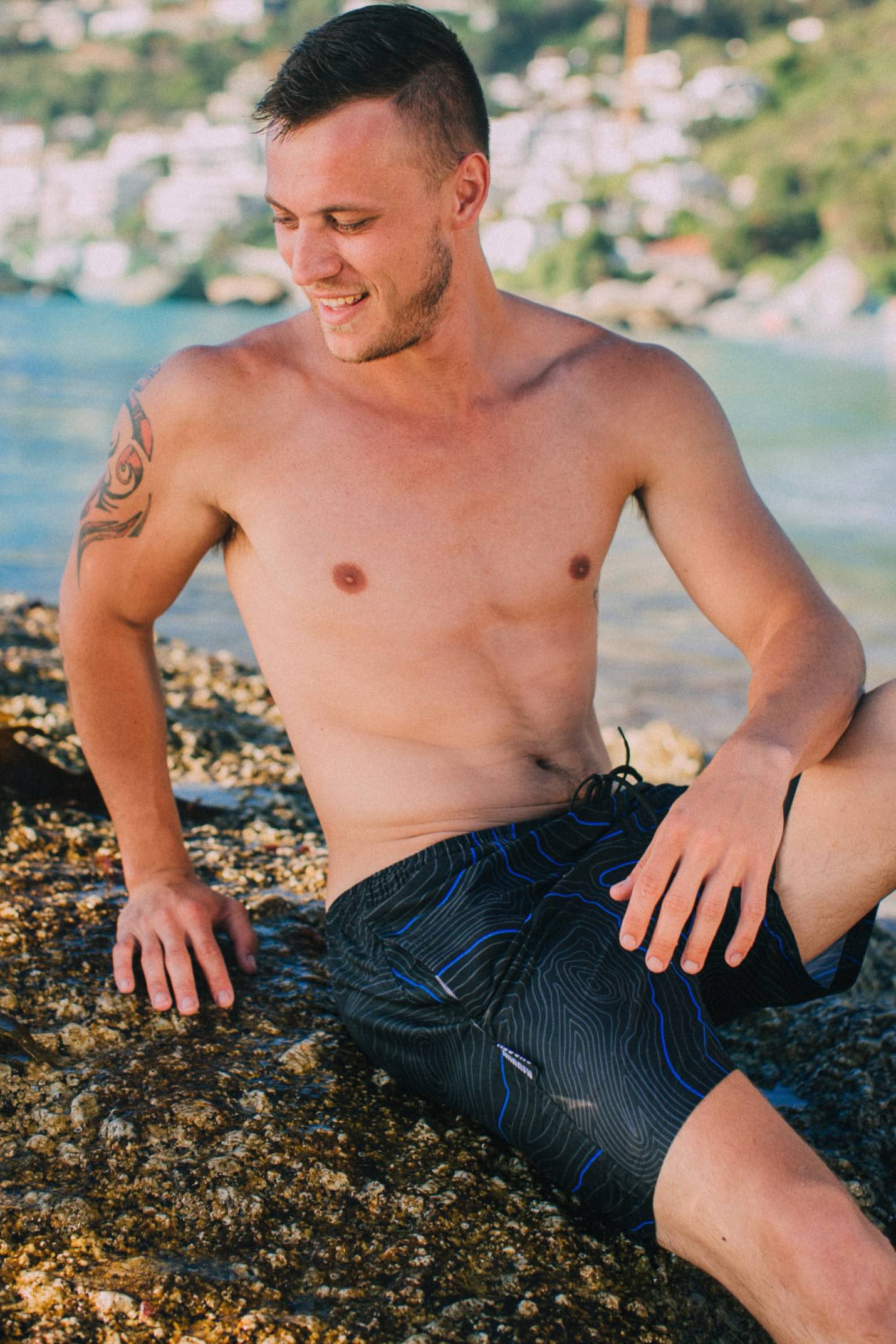 Badehose Herren – XXL, Dunkelblau Mit Mesh-Futter | Eng Geschnittene Kompressionsshorts Für Strand, Sport & Schwimmen