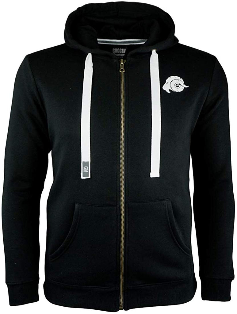 Hoodie-Zipper-black-vorne